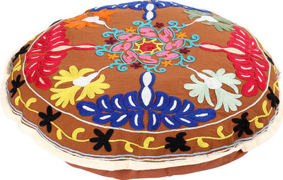 

Rajrang Fabric Pouf(Finish Color - Brown)