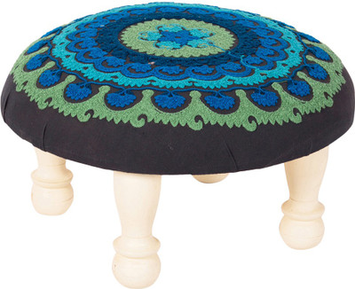 

Wood Dekor Solid Wood Standard Ottoman(Finish Color - White)