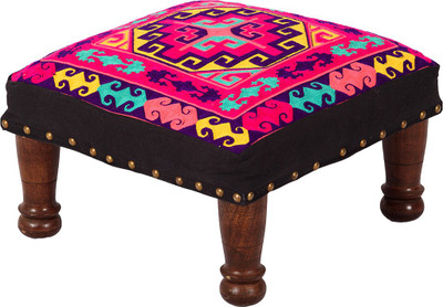 

Wood Dekor Solid Wood Standard Ottoman(Finish Color - Brown)