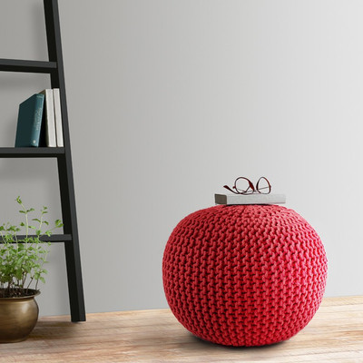 

SWHF Natural Fiber Pouf(Finish Color - Red)
