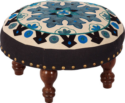 

Wood Dekor Solid Wood Standard Ottoman(Finish Color - Brown)