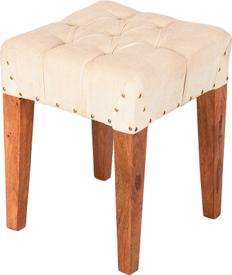 

Wood Dekor Solid Wood Standard Ottoman(Finish Color - Brown)