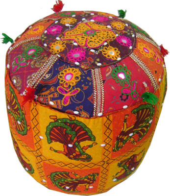 

Saarthi Cane Standard Ottoman(Finish Color - Multi)