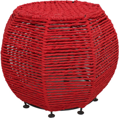 

InLiving Metal Pouf(Finish Color - Red)