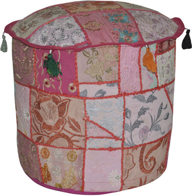 

Lal Haveli Fabric Pouf(Finish Color - Pink)