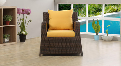 

Urban Ladder Samui Patio Synthetic Fiber Outdoor Chair(Finish Color - Brown)