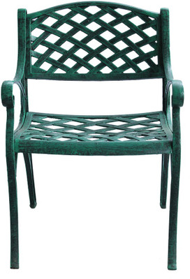 

Karara Mujassme Metal Outdoor Chair(Finish Color - Antique Green)