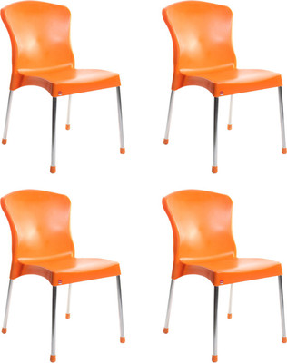 

Cello Furniture Plastic Cafeteria Chair(Finish Color - Orange)