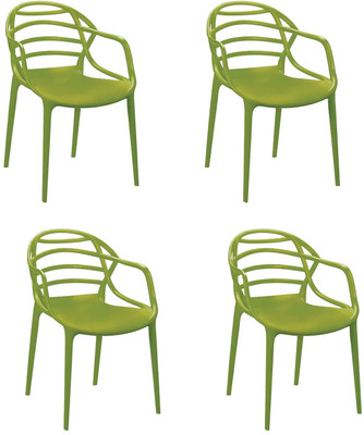 

Cello Furniture Plastic Cafeteria Chair(Finish Color - Green)