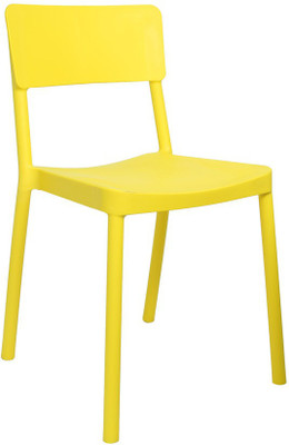 

Cello Furniture Plastic Cafeteria Chair(Finish Color - Yellow)