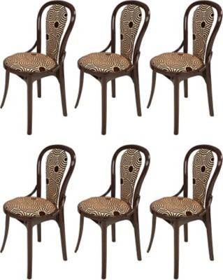 Mavi Fabric Outdoor Chair(Brown, Pre-assembled)