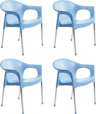 

Cello Furniture Plastic Cafeteria Chair(Finish Color - Flourescent Blue)