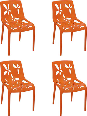 

Cello Furniture Plastic Cafeteria Chair(Finish Color - Orange)