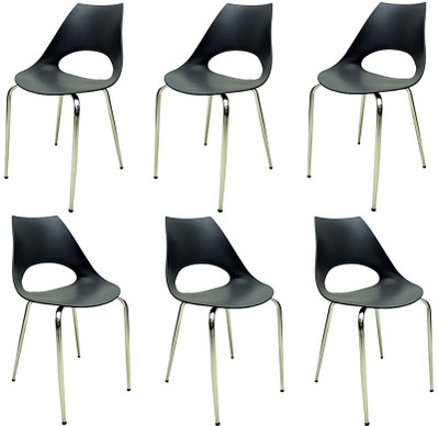 Mavi Plastic Outdoor Chair(Black)