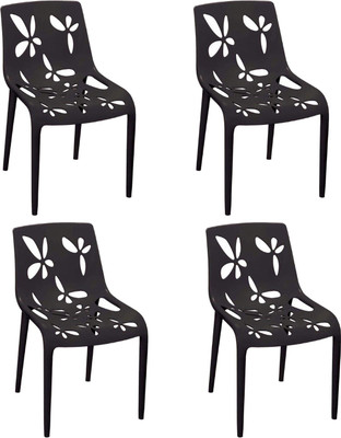 

Cello Furniture Plastic Cafeteria Chair(Finish Color - Black)