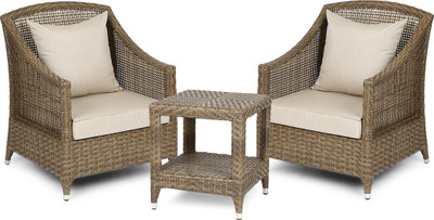 

Svelte Brown Metal Table & Chair Set(Finish Color - Brown)