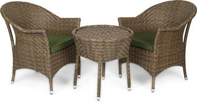 

Svelte Brown Metal Table & Chair Set(Finish Color - Brown)
