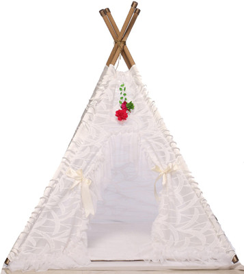 Weaverbird Fabrics Tutu Chalet Teepee Tent(White)