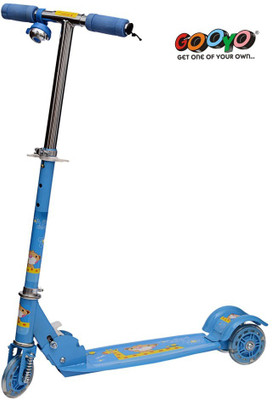 

GOOYO 3 WHEEL SCOOTER WITH LED LIGHTS AND BELL(Blue)