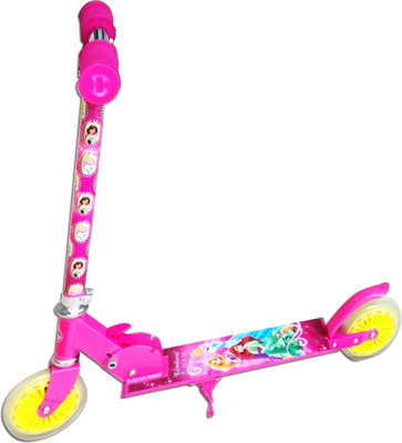 DISNEY PRINCESS Two Wheeler Scooter Disney Princess with Lighting(Pink)