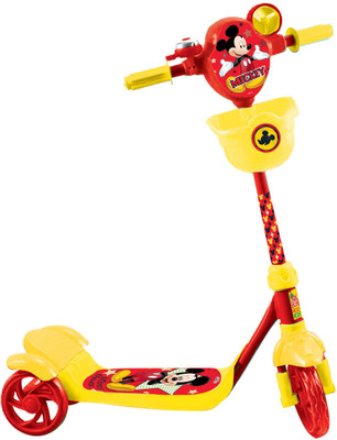 

Disney Mickey Three Wheel Scooter(Yellow, Red), Red;yellow
