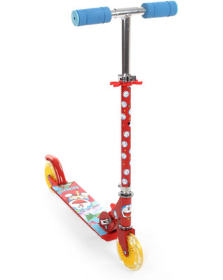 

Doraemon Two wheel scooter with lights(Red)