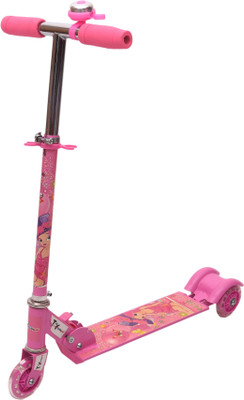 

Toyhouse Three Wheeled Height Adjustable Scooter with Disco Wheel and Anti Slip Foot Grip(Pink)