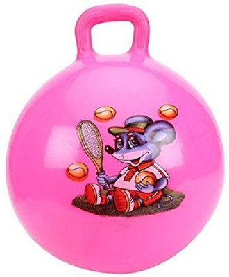 

Fides Globe 17 Inches Hopping Bouncing Inflatable Hop Ball - Toys For Children, Kids(Multicolor)