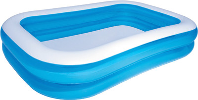 

Bestway Blue Rectangular Family Pool(Multicolor)