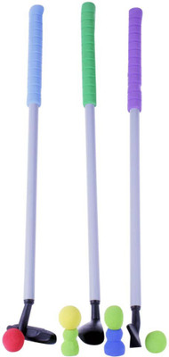 

Safsof 27 Inches Rubber Foam Golf Set In Bag(Multicolor)