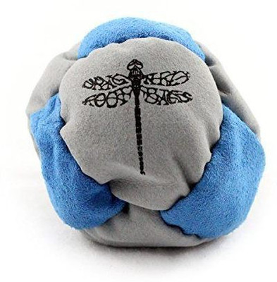 

Dragonfly Footbags Dragonfly Footbags Light Blue and Grey Pogo 8 Panel Sand Filled (Hacky Sack)(Blue, Silver)