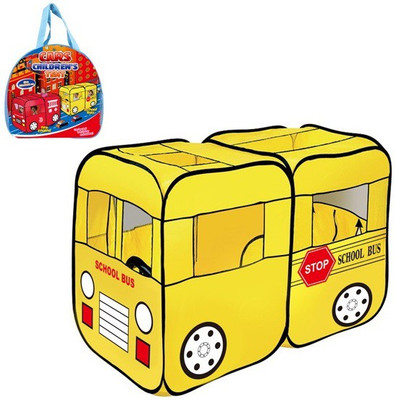 

Toys Bhoomi Children's School Bus Play Tent - 100% Safe Polyester Fabric(Yellow)