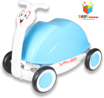 

Toys Bhoomi Multipurpose 3-in-1 Push, Pull & Ride-on Walker Snail Wagon(Blue)