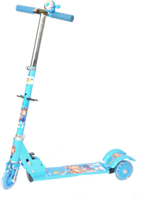 

Happy Kidz Foldable and Height Adjustable Scooter for Kids (Turbo)(Blue)