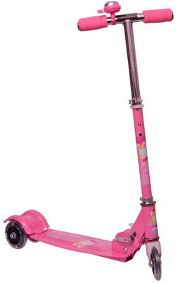 

MERATOY.COM 3 WHEEL KICK SCOOTER FOR KIDS WITH LED LIGHTS ON WHEELS(Pink)
