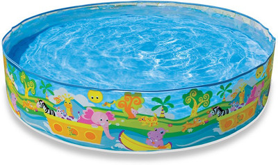 INTEX Happy Animals Clearview Snap Set Pool Inflatable Swimming Pool(Multicolor)