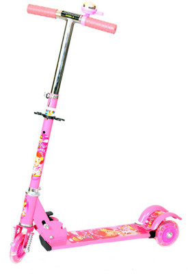 

Naughty Kid 3 Wheel Bell Scooter With Shockers(Pink)