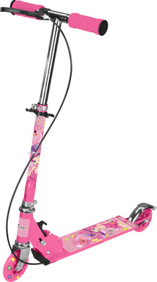 

Toy House Height Adjustable Scooter with Wheel Lights & Breaks(Pink)