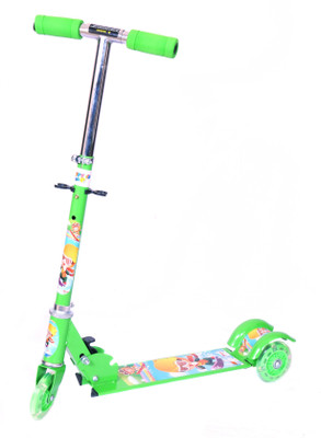 

Happy Kidz Foldable And Height Adjustable Scooter For Kids (Sleek)(Green)