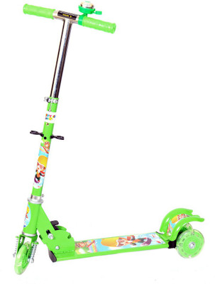 

Naughty Kid Naughty 3 Wheel Bell Scooter With Shockers(Green)