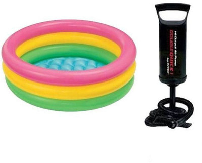 

Prro Kids Swimming Pool With Air Pump (3ft)(Multicolor)