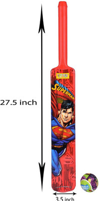 

Kreative Kids Superman Cricket Bat &Tennis Ball(Red)