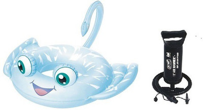

Bestway Animal Shaped Swim Ring with Air-Step Pump(Blue)