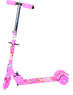 

Happy Kidz Foldable And Height Adjustable Scooter For Kids (Sleek)(Pink)
