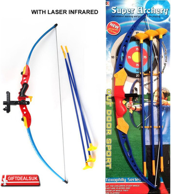

Tickles Super Archery Shoot Set Bow Arrow a Toy for Kids 6 Years Plus ( Color May Vary)(Multicolor)