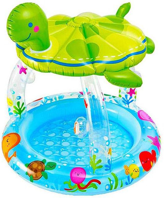 

KC Intex Sea Turtle Shade Baby Pool - 57119NP ( 40In X 42In)(Multicolor)