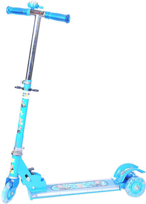 

INTRA Kids Foldable, Height Adjustable with wide-footboard Scooter for Kids(Blue)