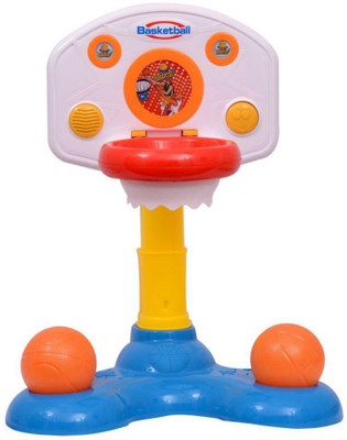 

Taaza Garam Basketball set Battery Operated Shoot'n Sound Game birthday Gift Toy for Little Champions kids baby girl boy(Multicolor)
