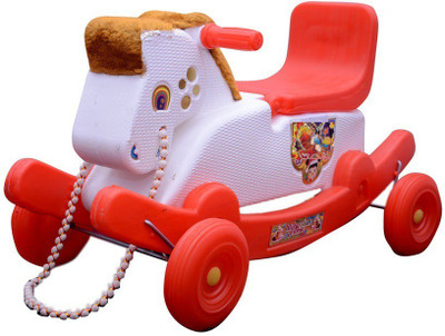 Sreshta CHETAK RED & WHITE RIDE ON HORSE(Red, White)