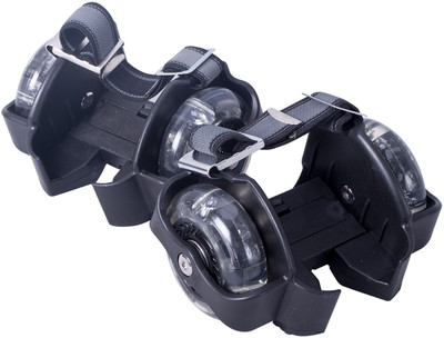Zinc Street Gliders Black Quad Roller Skates - Size OS UK(Black)